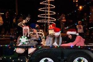 Floats in Downtown Tucson Parade of Lights
