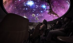 View of Flandrau planetarium show